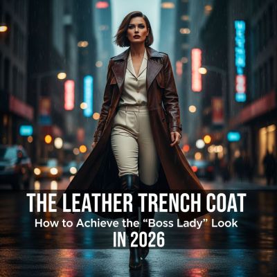 Le trench-coat en cuir : comment adopter le look « femme d'affaires accomplie » en 2026