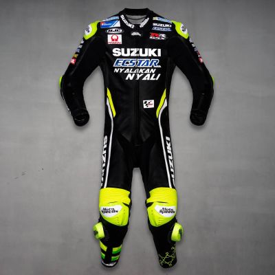 Combinaison en cuir noir Andrea Iannone Suzuki MotoGP 2018