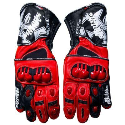 Gants en cuir rouge et noir Marc Marquez 2015-2016