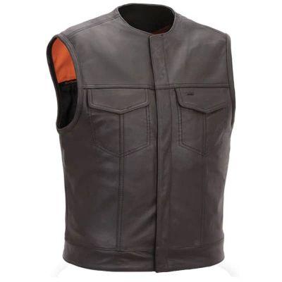 gilet de moto en cuir