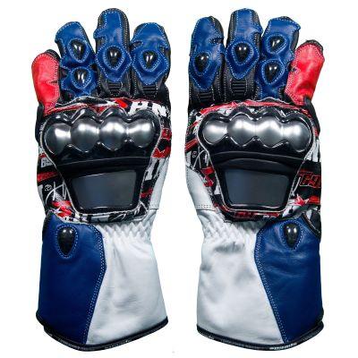 Gants de course en cuir Nicky Hayden WSBK 2017