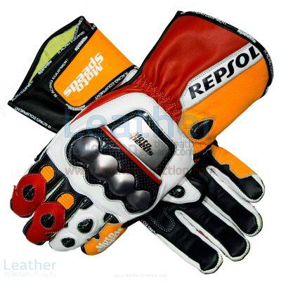 Gants de moto en cuir Repsol