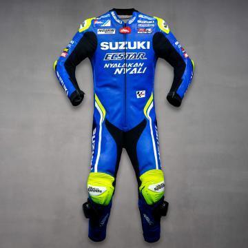 Cuirs de course Suzuki d'Alex Rins MotoGP 2018