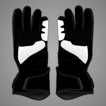 Gants de moto blancs complets Aleix Espargaro Test d'hiver 2024