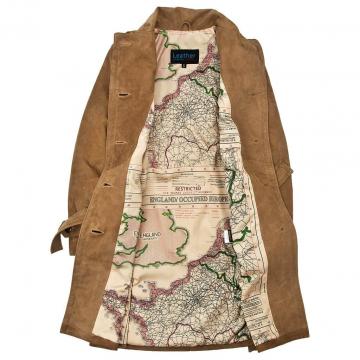 Manteau trench en cuir pour femmes d'Amelia Earhart
