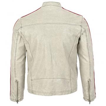 Veste en cuir antique pour hommes