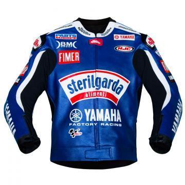 Veste de course en cuir Yamaha