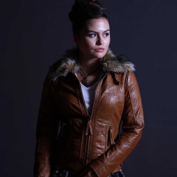 Veste en cuir pour femmes Billy