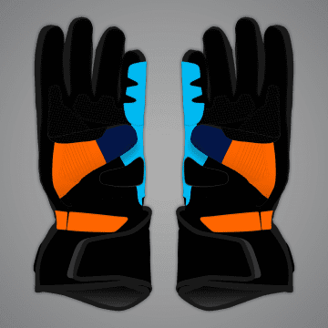 Gants de moto Jack Miller Blue MotoGP 2023