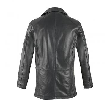 Veste en cuir d'agneau pour homme