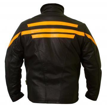 Veste en cuir de moto Captain America