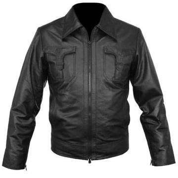 Veste en cuir de style classique
