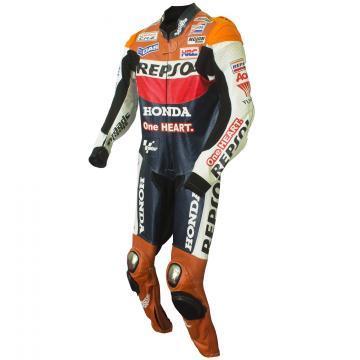 Dani Pedrosa 2012 Honda Repsol One Heart Cuirs de course complets