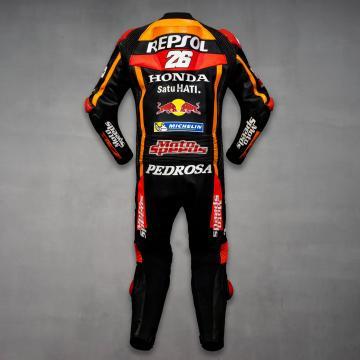 Dani Pedrosa 26 Combinaisons de Moto Noires Honda Repsol 2017
