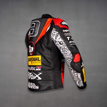 Veste de moto en cuir