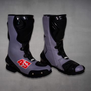 Bottes de moto grises Fabio di Giannantonio MotoGP 2022