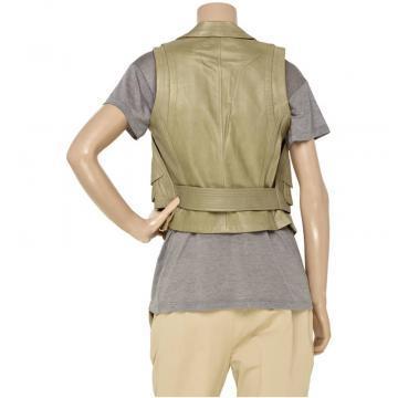 Gilet en cuir de mode