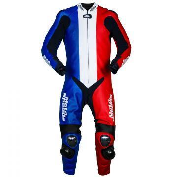 Cuissards de course de moto avec drapeau de France