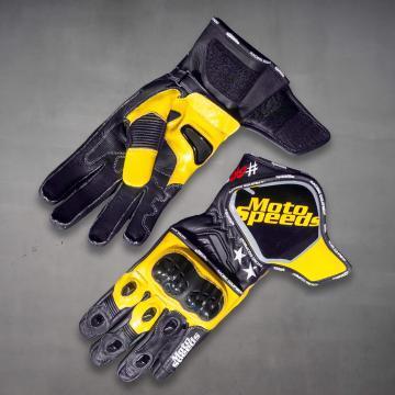 Gants de moto jaunes Francesco Bagnaia MotoGP 2023