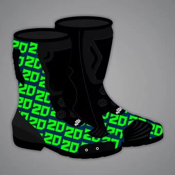 Bottes de moto vertes Fabio Quartararo MotoGP 2025
