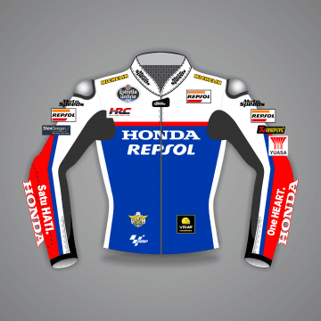 Veste en cuir Repsol
