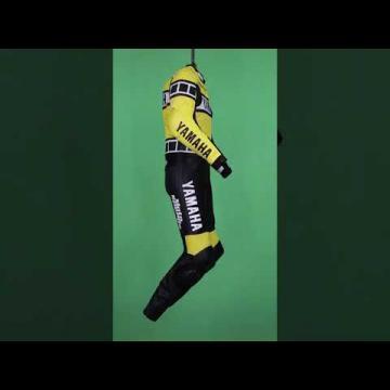 Combinaison de course jaune Yamaha