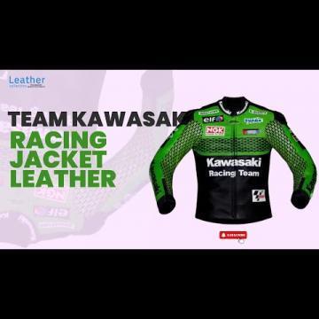 Veste en cuir Team Kawasaki Racing