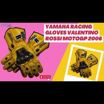 gants de moto jaunes