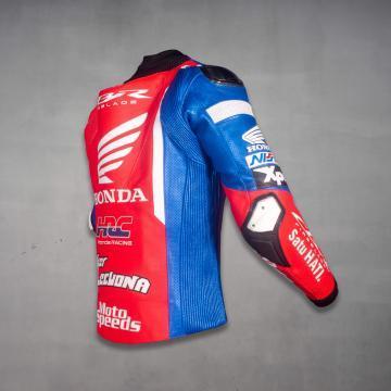veste de course en cuir