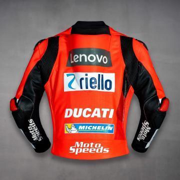 Veste en cuir de moto Jack Miller Ducati MotoGP 2021