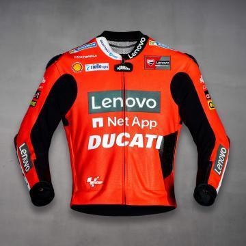 Veste en cuir de moto Jack Miller Ducati MotoGP 2021