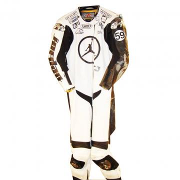 Costume en cuir noir et blanc AMA 2006