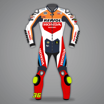 Joan Mir Cuirs de Course Repsol Honda MotoGP 2024