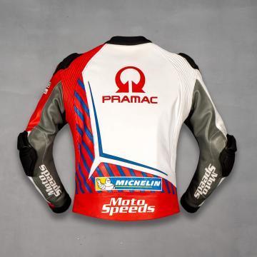 Veste en cuir de moto Johann Zarco Ducati MotoGP 2021