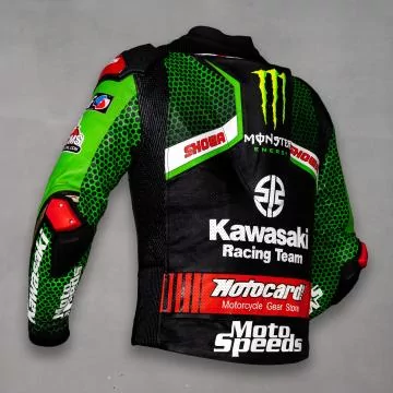 Veste en cuir Kawasaki