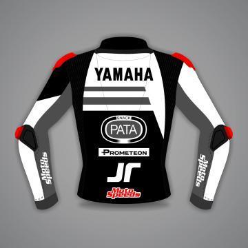 Veste Moto Noire et Blanche Jonathan Rea Yamaha 2023 WT