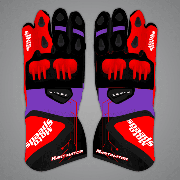 Gants de piste de moto Jorge Martin MotoGP 2024