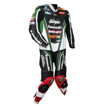 Kawasaki Ninja Tom Sykes 2013 Champion Combinaison de Moto
