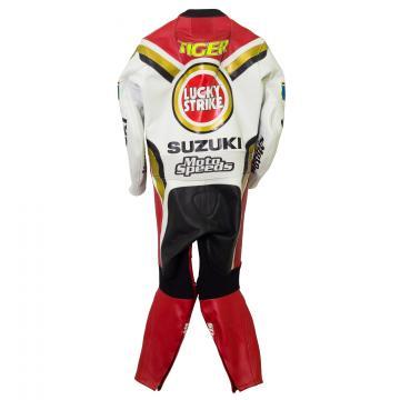 Kevin Schwantz Costume en Cuir de Course Suzuki GP 1995