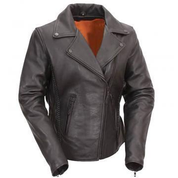 Veste en cuir de motard pour femmes Hourglass