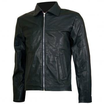 Veste en cuir de motard