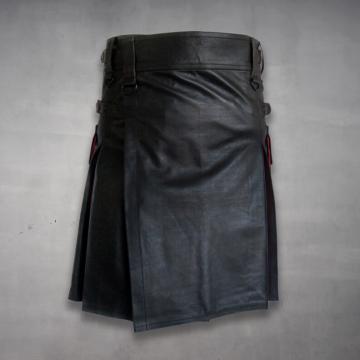 Kilt utilitaire en cuir hybride