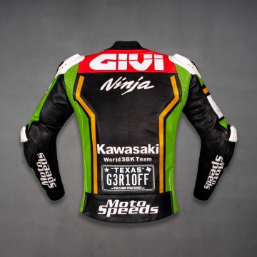 Veste en cuir Kawasaki Garrett Gerloff SBK 2025