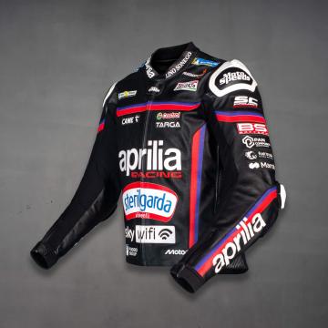 Veste Moto en Cuir Jorge Martin Aprilia MotoGP 2025