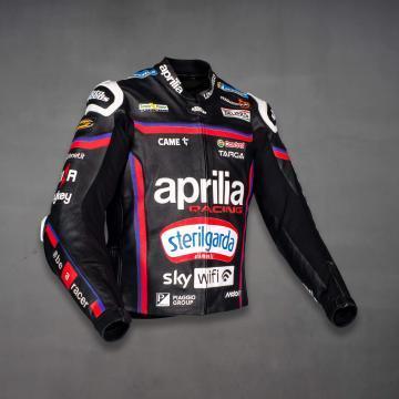 Veste Moto en Cuir Jorge Martin Aprilia MotoGP 2025