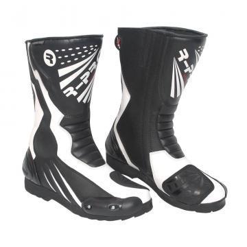 Bottes de moto Legend Noires et Blanches