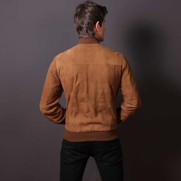 Veste en cuir camel de Londres