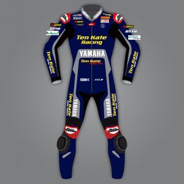 Cuirs de moto Yamaha de Loris Baz WSBK 2020