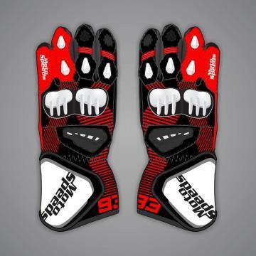 Gants de moto en cuir Marc Marquez 2023 Test d'hiver