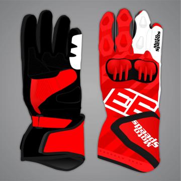 Marc Marquez Race Leather Gloves MotoGP 2026